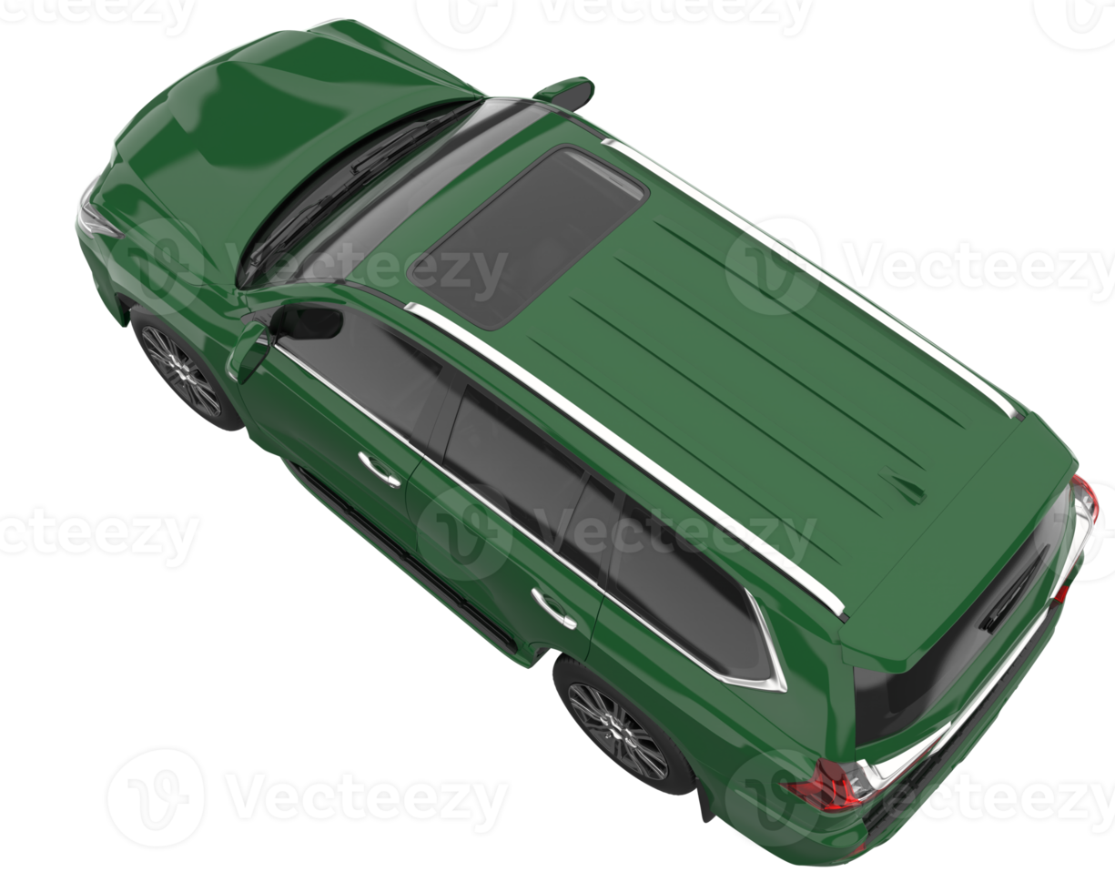 Realistic SUV isolated on transparent background. 3d rendering - illustration png