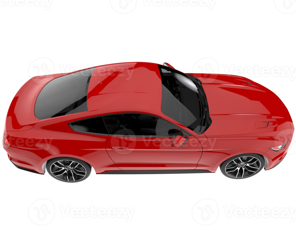 voiture de sport isolée sur fond transparent. rendu 3d - illustration png