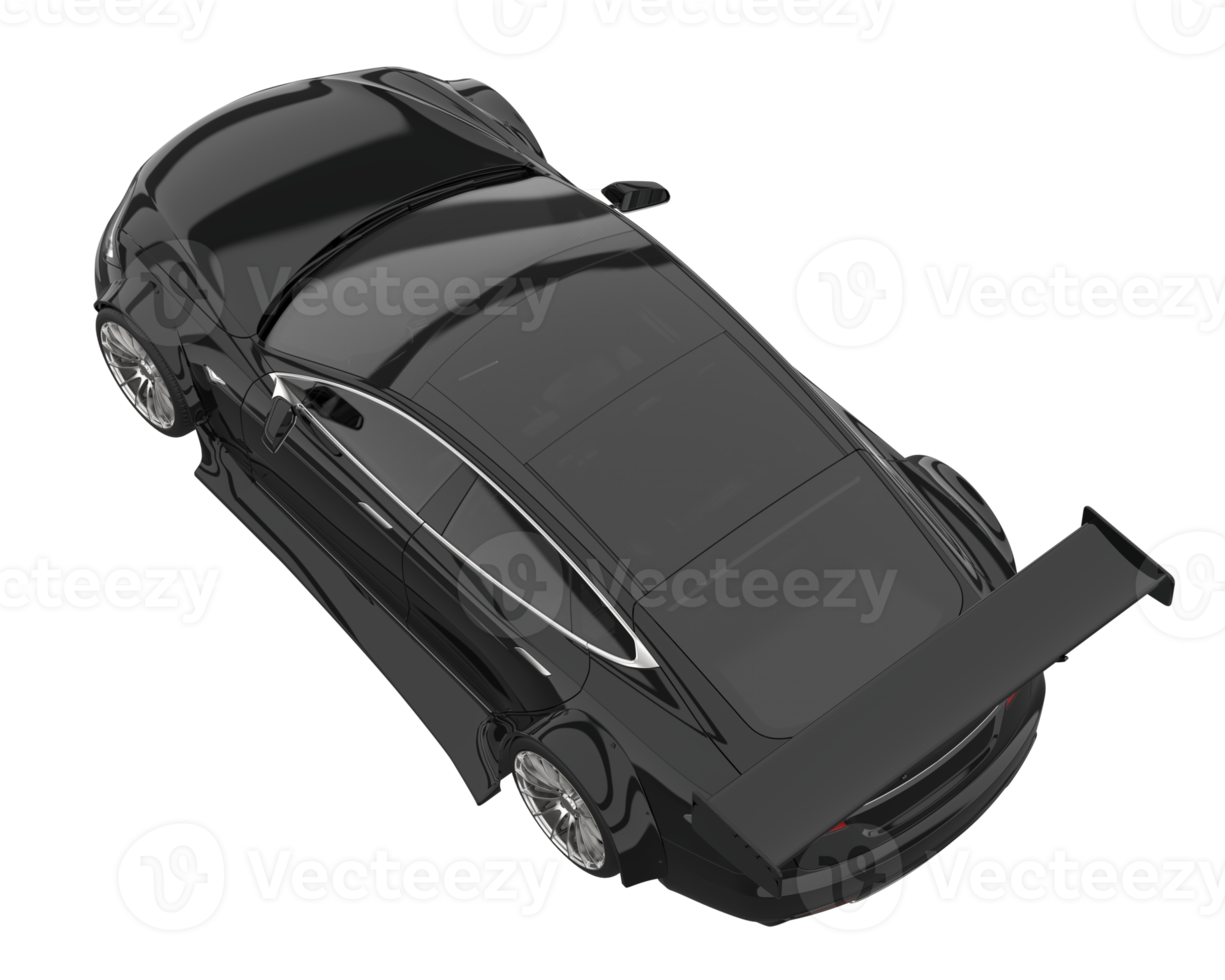 Sport car isolated on transparent background. 3d rendering - illustration png