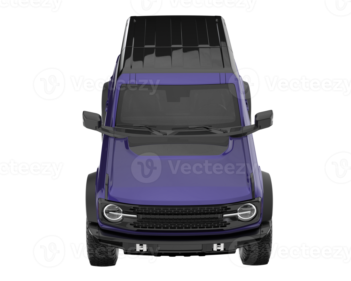 Realistic SUV isolated on transparent background. 3d rendering - illustration png