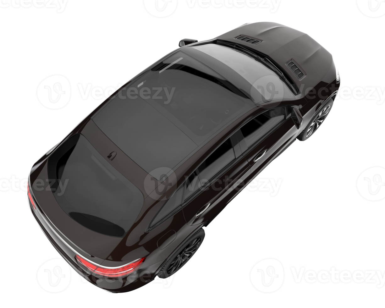 Realistic SUV isolated on transparent background. 3d rendering - illustration png