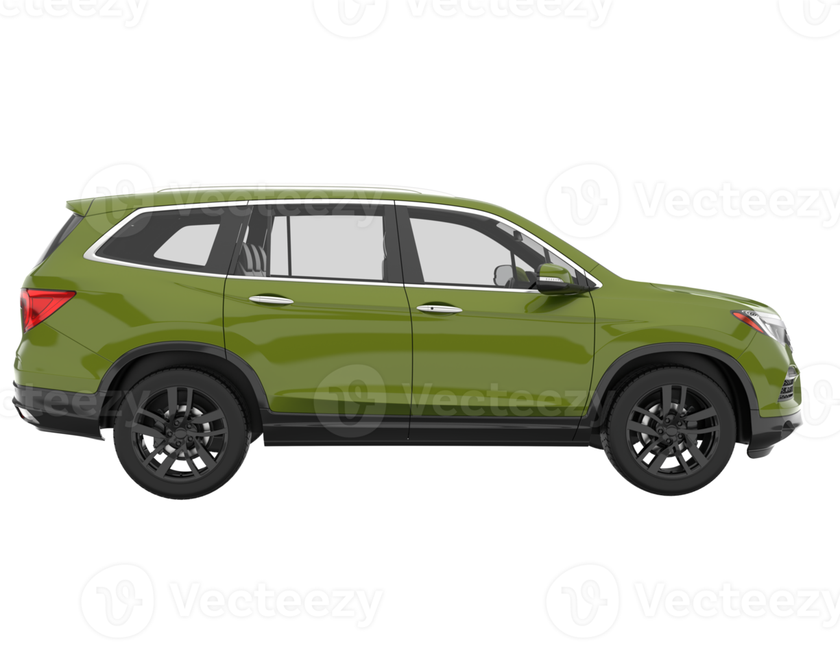 Realistic SUV isolated on transparent background. 3d rendering - illustration png
