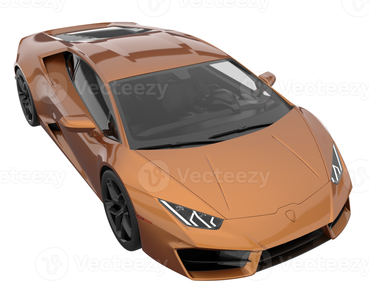 Sport car isolated on transparent background. 3d rendering - illustration png