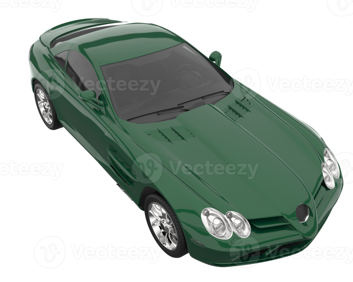 Sport car isolated on transparent background. 3d rendering - illustration png