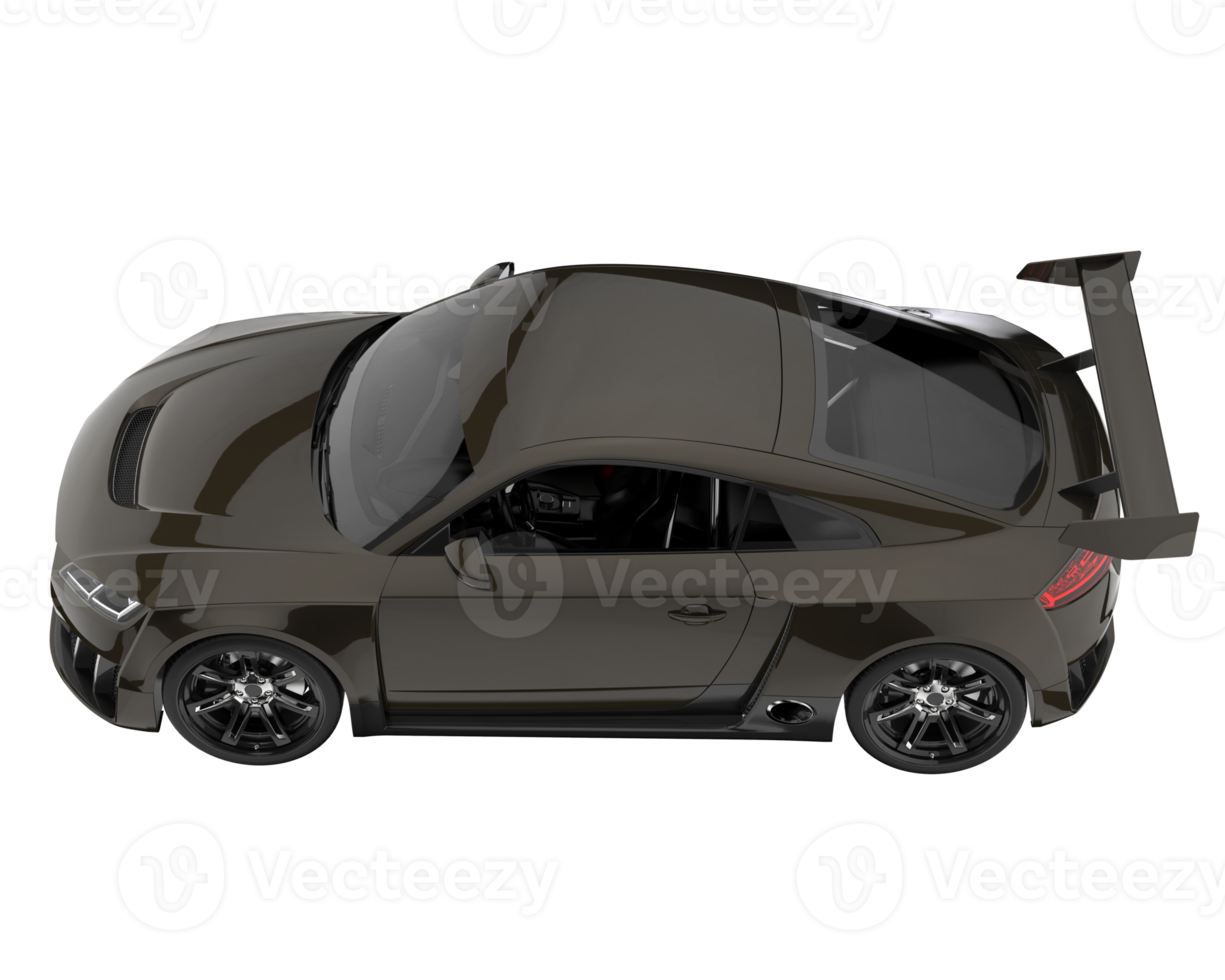 sport bil isolerat på transparent bakgrund. 3d tolkning - illustration png