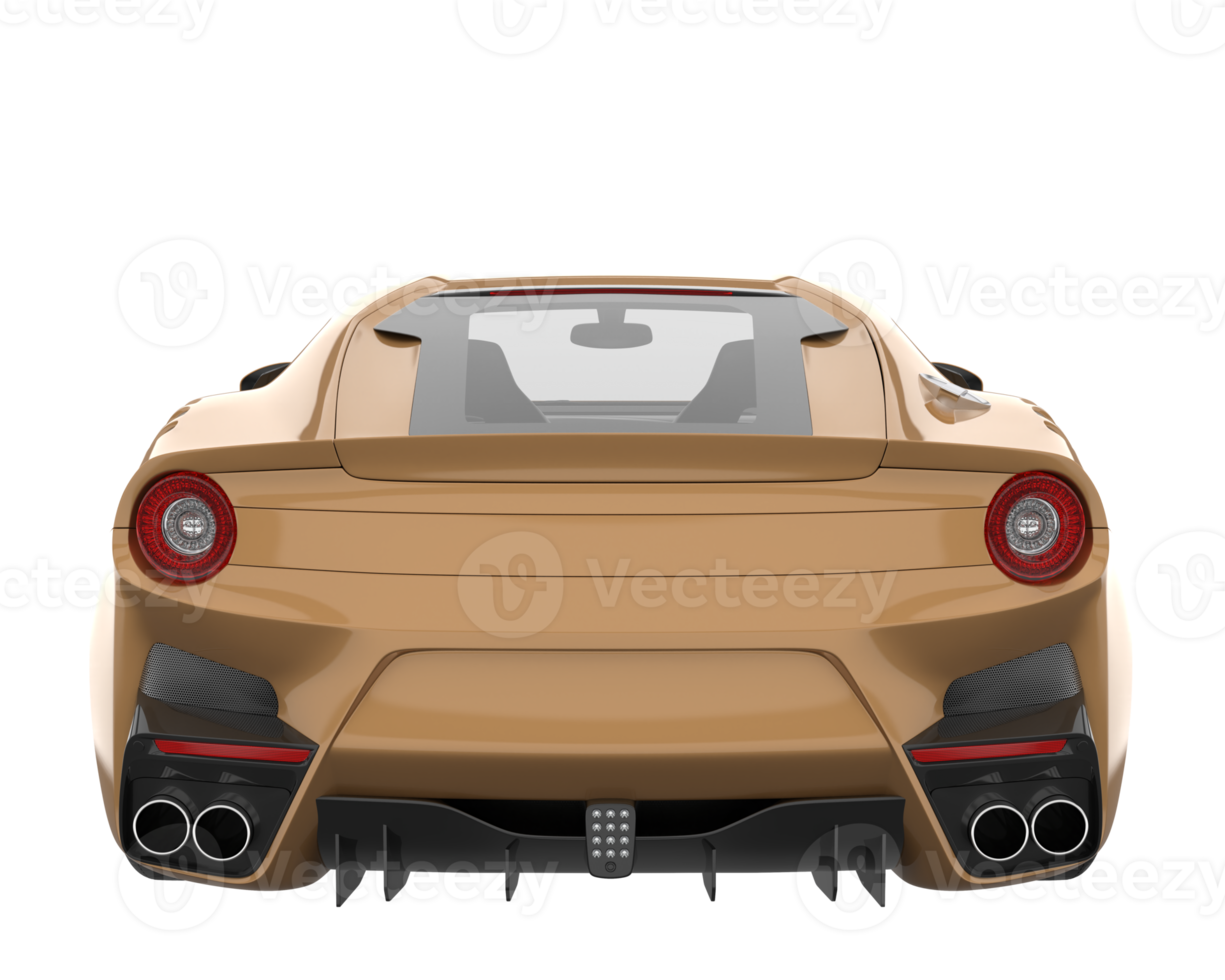 Sport car isolated on transparent background. 3d rendering - illustration png