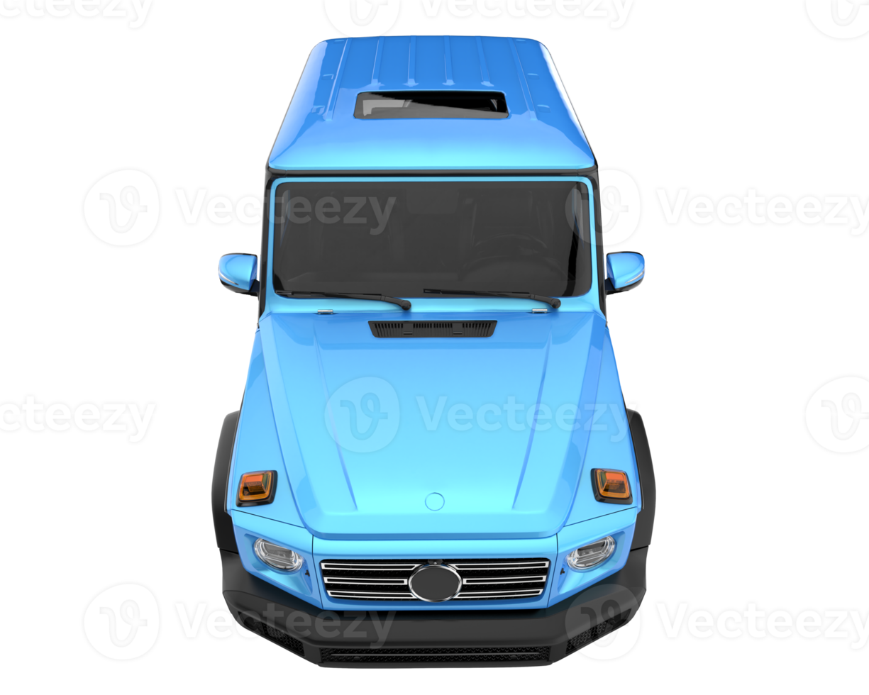 Realistic SUV isolated on transparent background. 3d rendering - illustration png