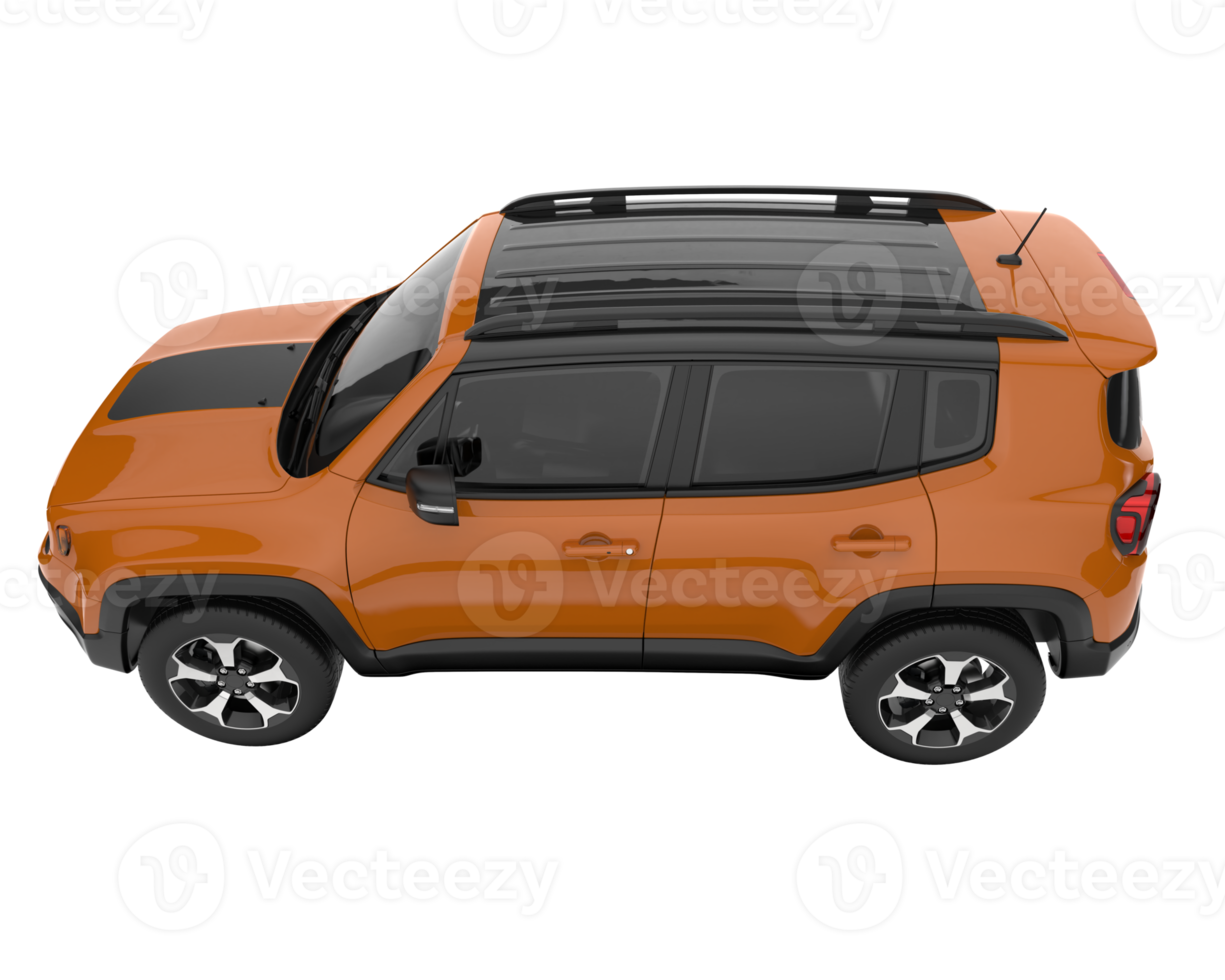 Realistic SUV isolated on transparent background. 3d rendering - illustration png