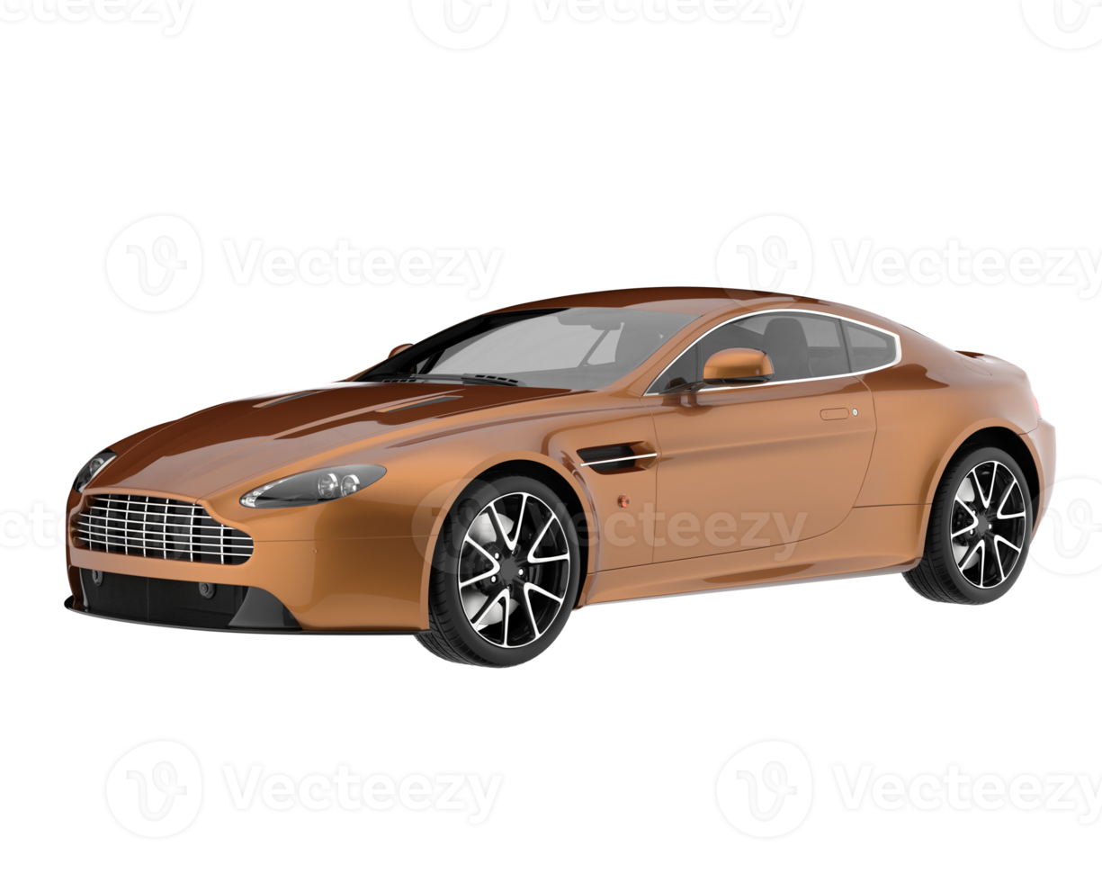 Sport car isolated on transparent background. 3d rendering - illustration png