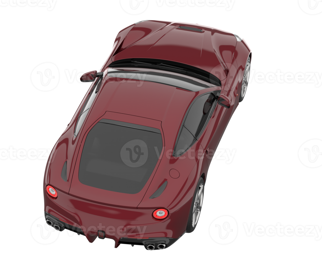 Sport car isolated on transparent background. 3d rendering - illustration png