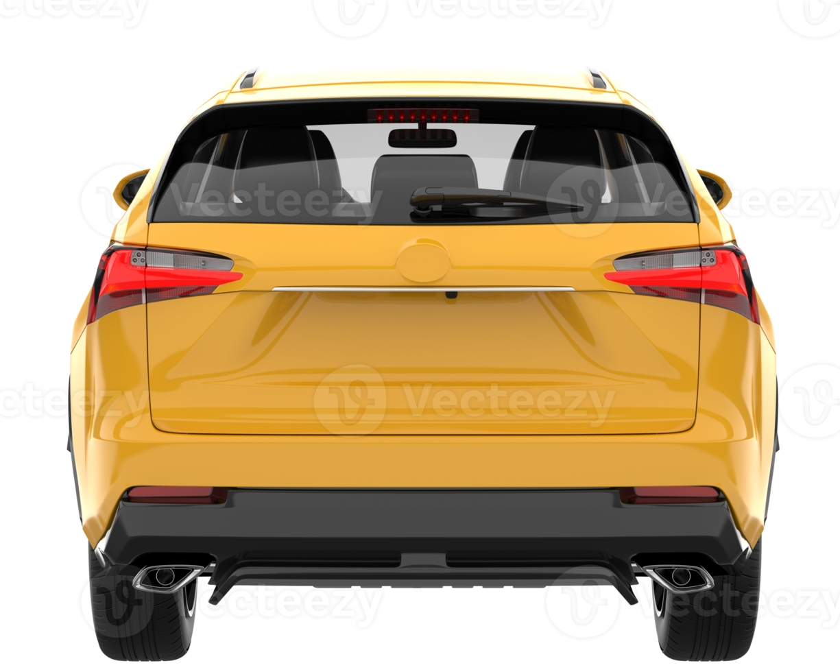 Realistic SUV isolated on transparent background. 3d rendering - illustration png