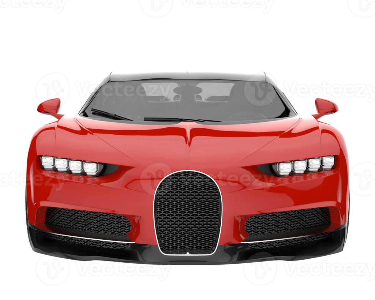Sport car isolated on transparent background. 3d rendering - illustration png