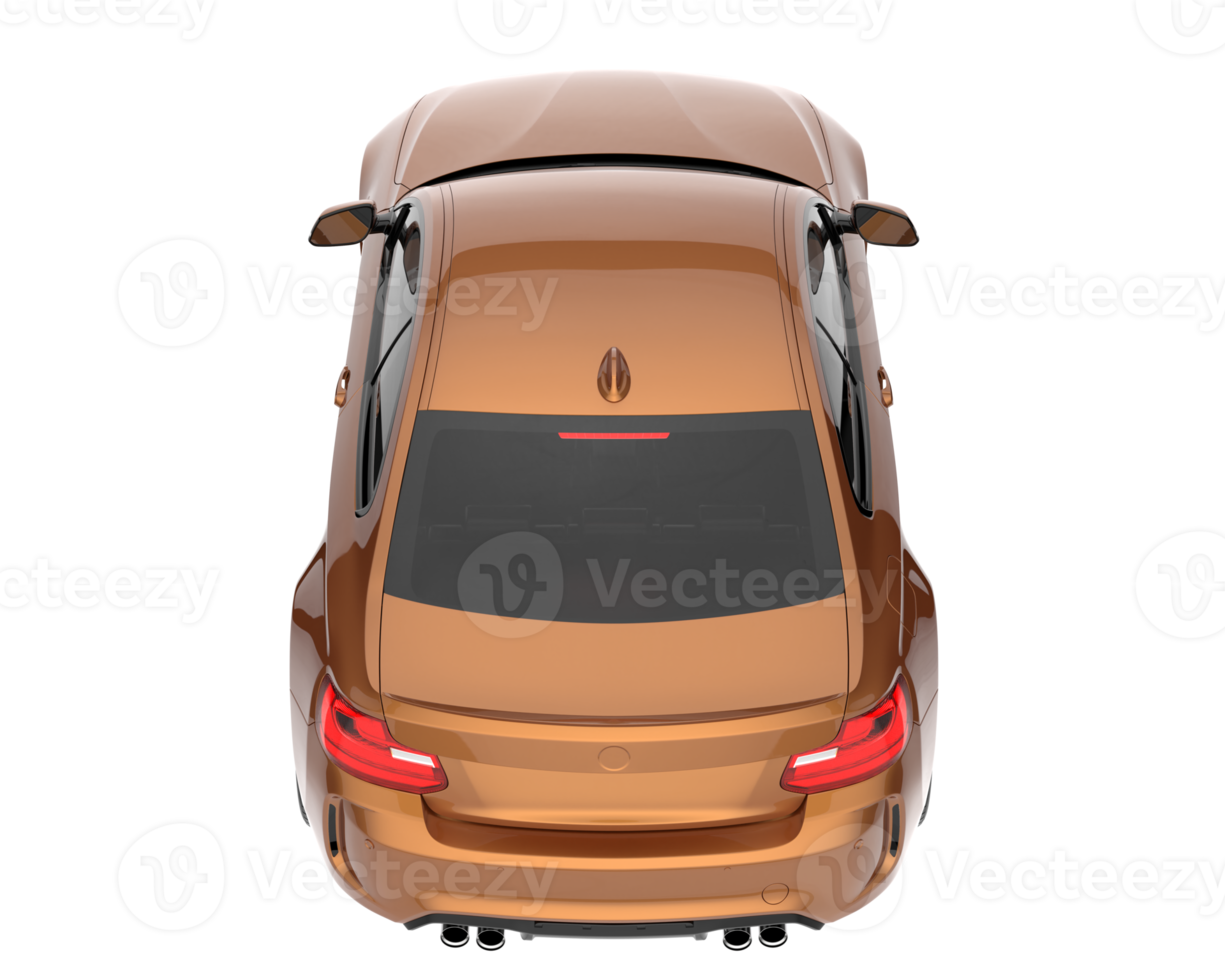 Sport car isolated on transparent background. 3d rendering - illustration png