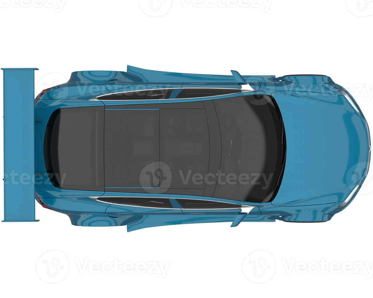 Sport car isolated on transparent background. 3d rendering - illustration png