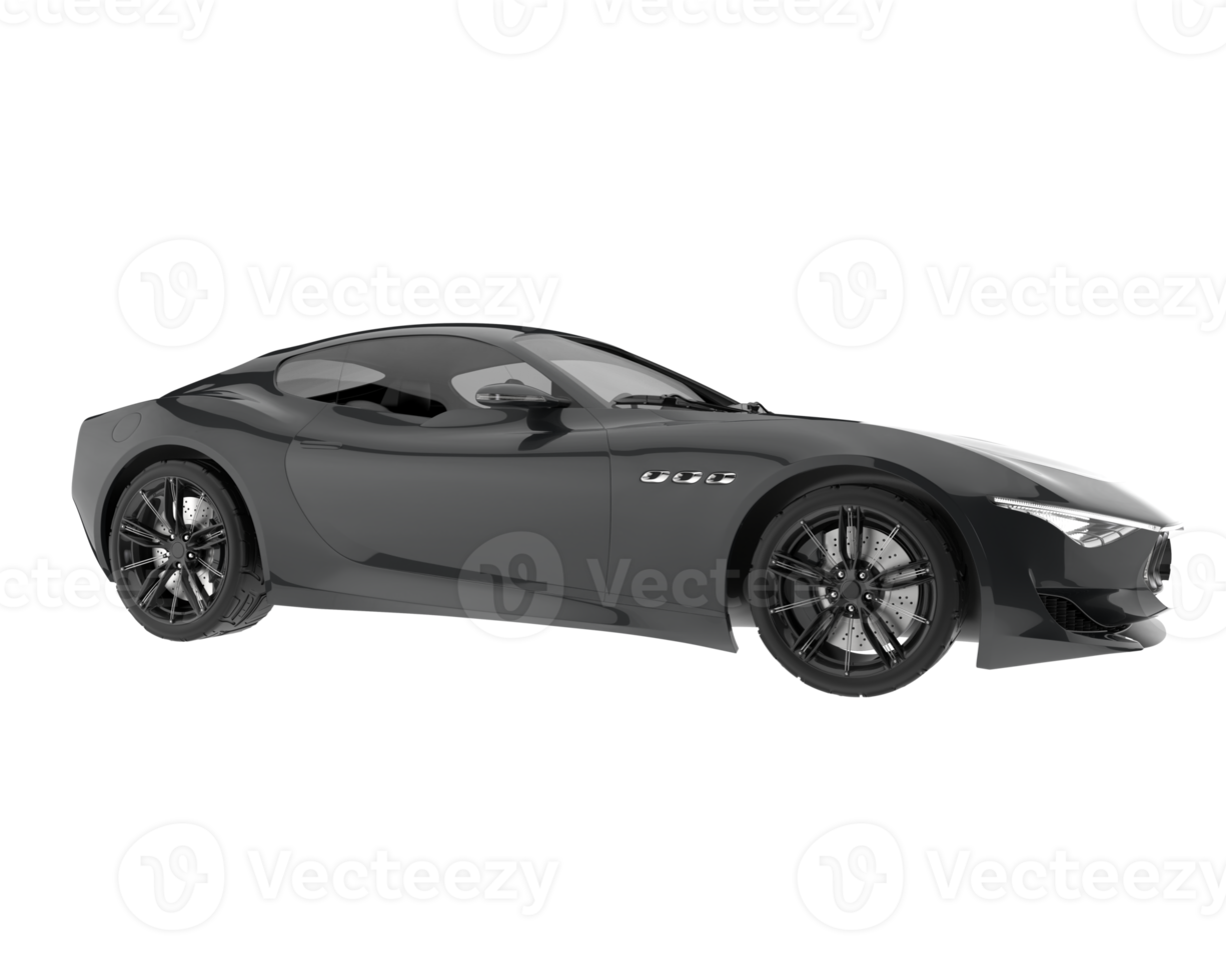 Sport car isolated on transparent background. 3d rendering - illustration png