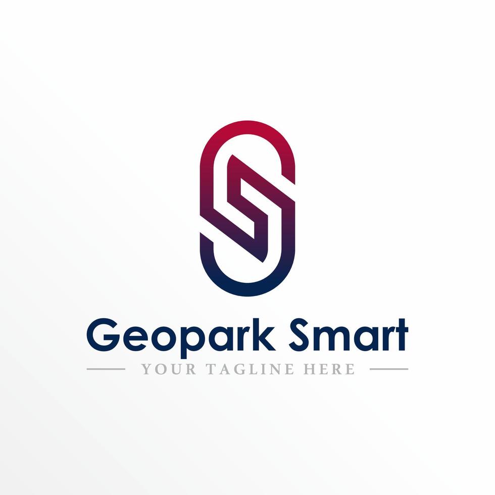 Letter or word GS or SG in connected flip image graphic icon logo design abstract concept vector stock. Can be used as a symbol associated with Initial.
