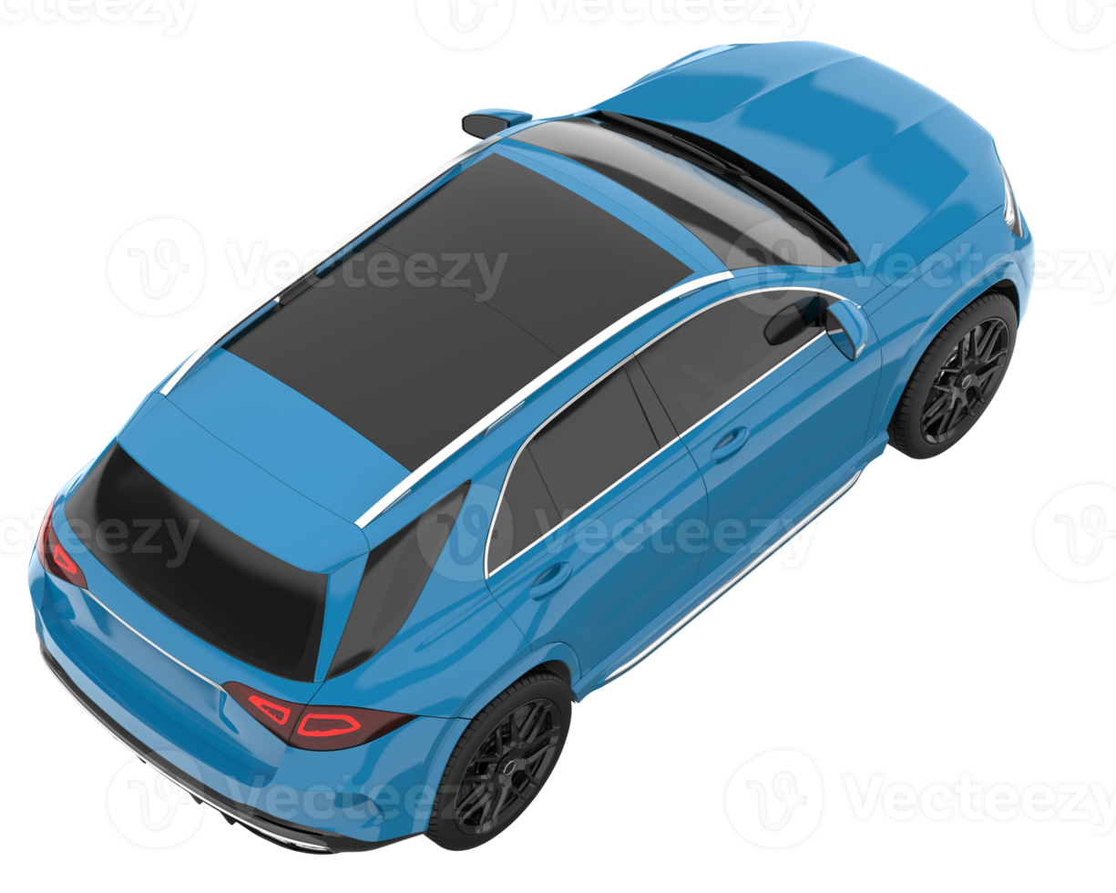 Realistic SUV isolated on transparent background. 3d rendering - illustration png