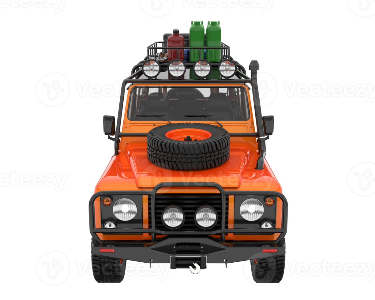 Realistic SUV isolated on transparent background. 3d rendering - illustration png