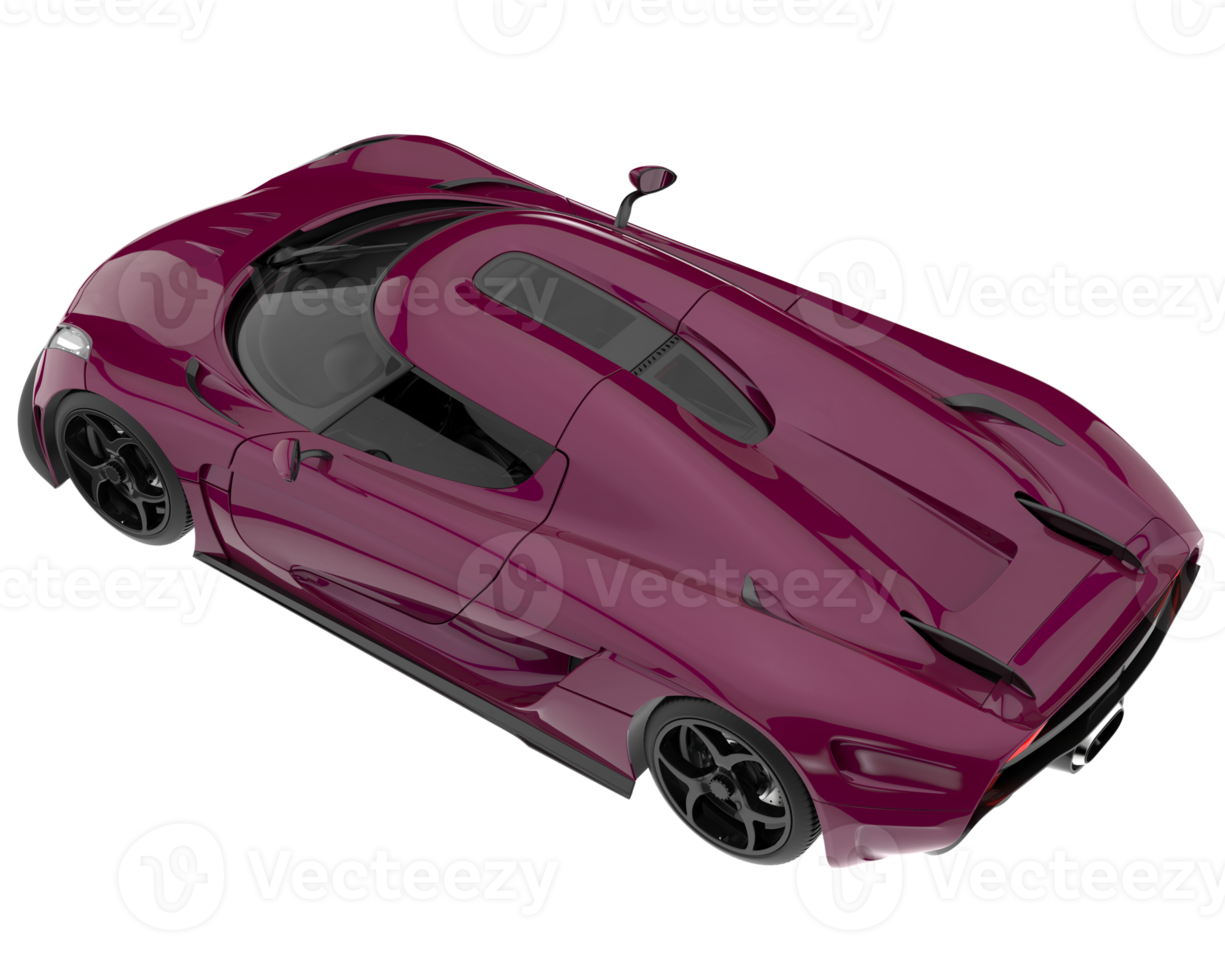 Sport car isolated on transparent background. 3d rendering - illustration png