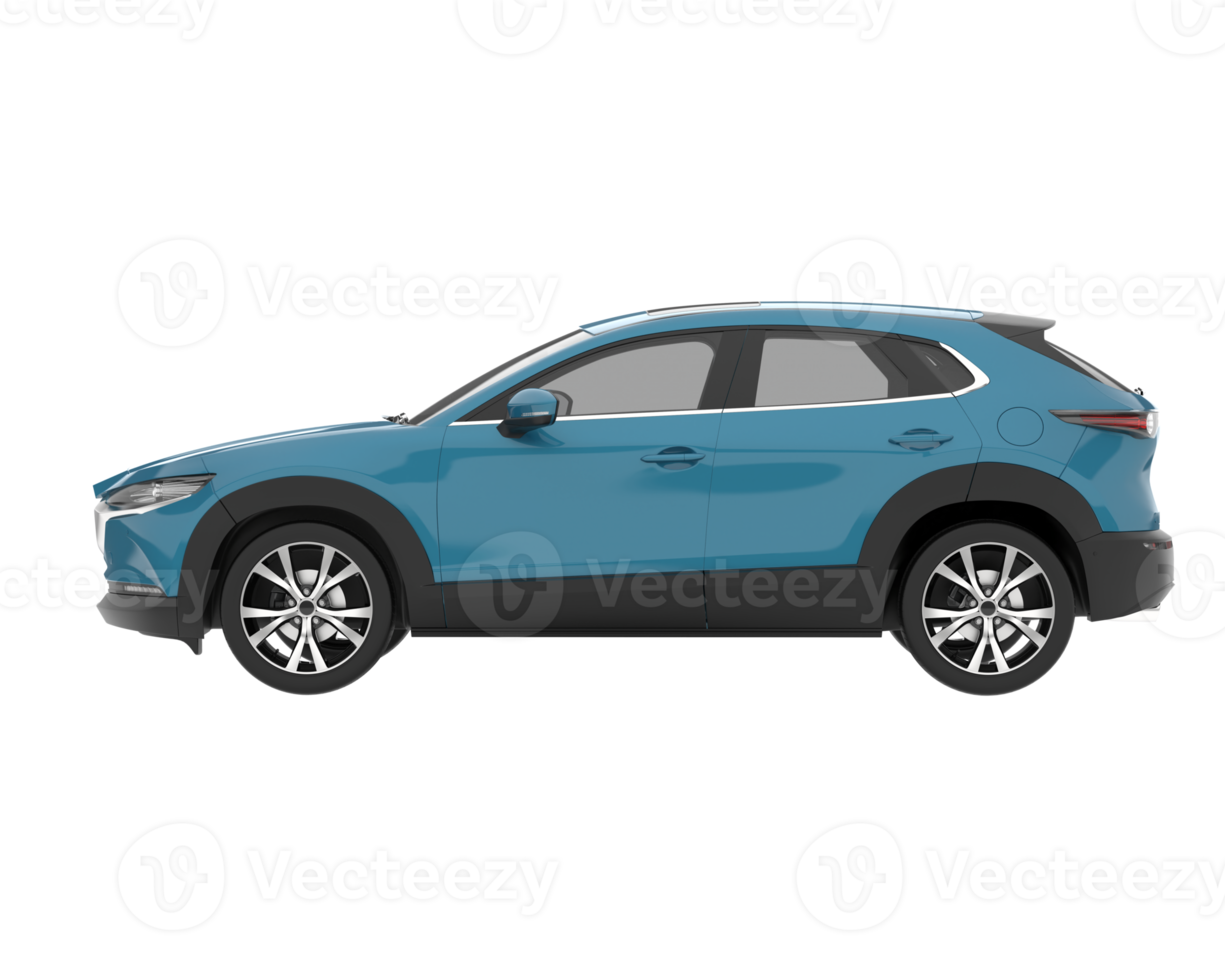 Realistic SUV isolated on transparent background. 3d rendering - illustration png