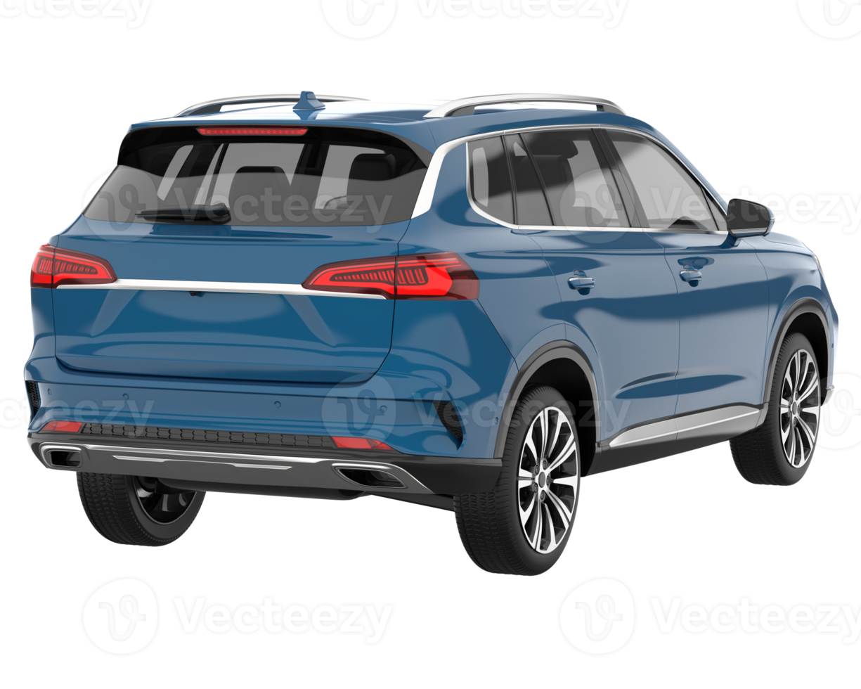 Realistic SUV isolated on transparent background. 3d rendering - illustration png
