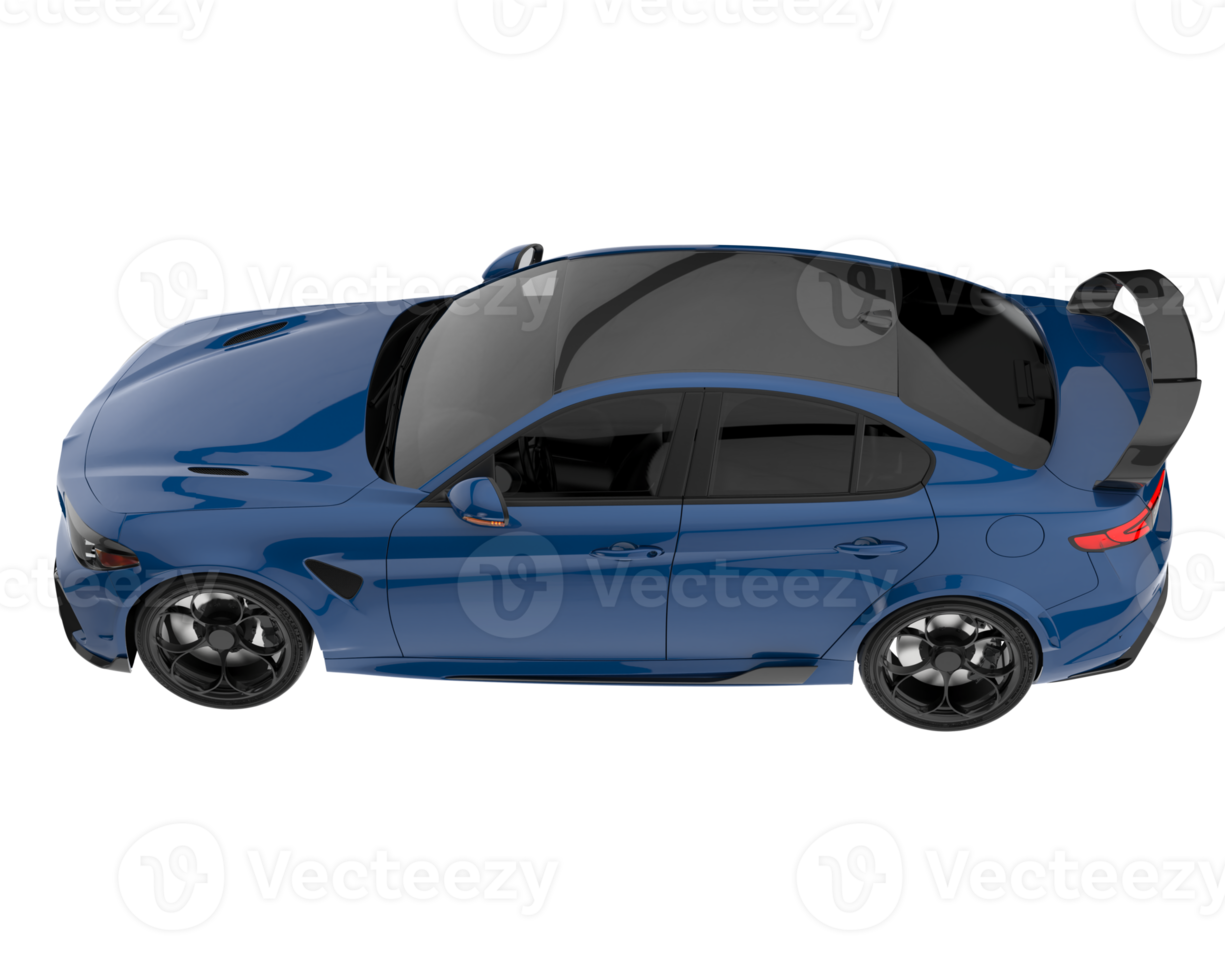 Sport car isolated on transparent background. 3d rendering - illustration png