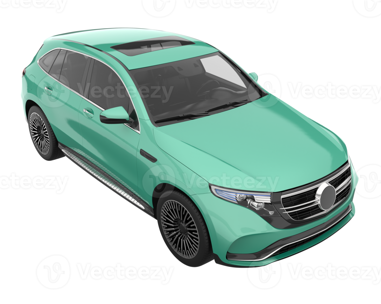 Realistic SUV isolated on transparent background. 3d rendering - illustration png