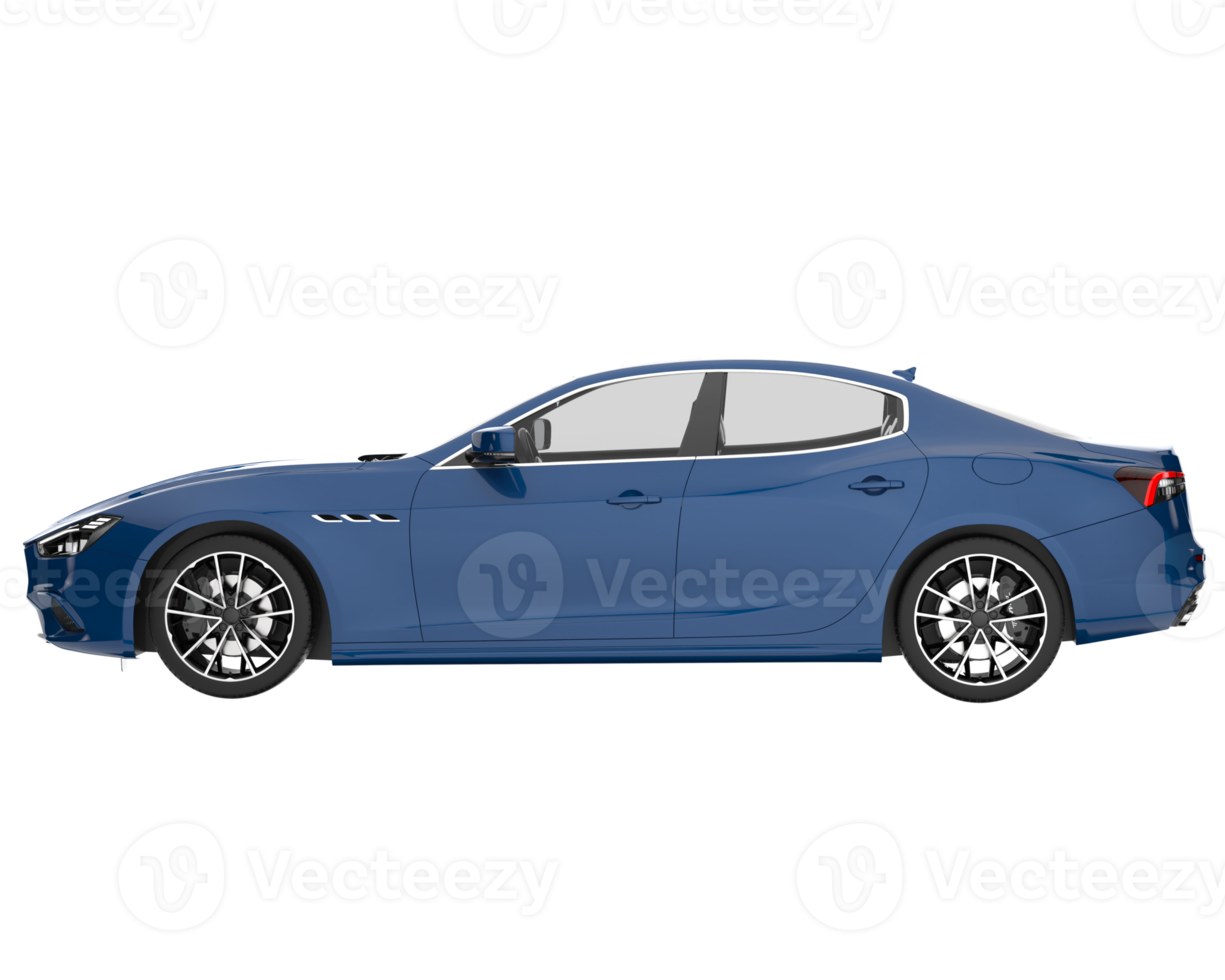 Sport car isolated on transparent background. 3d rendering - illustration png