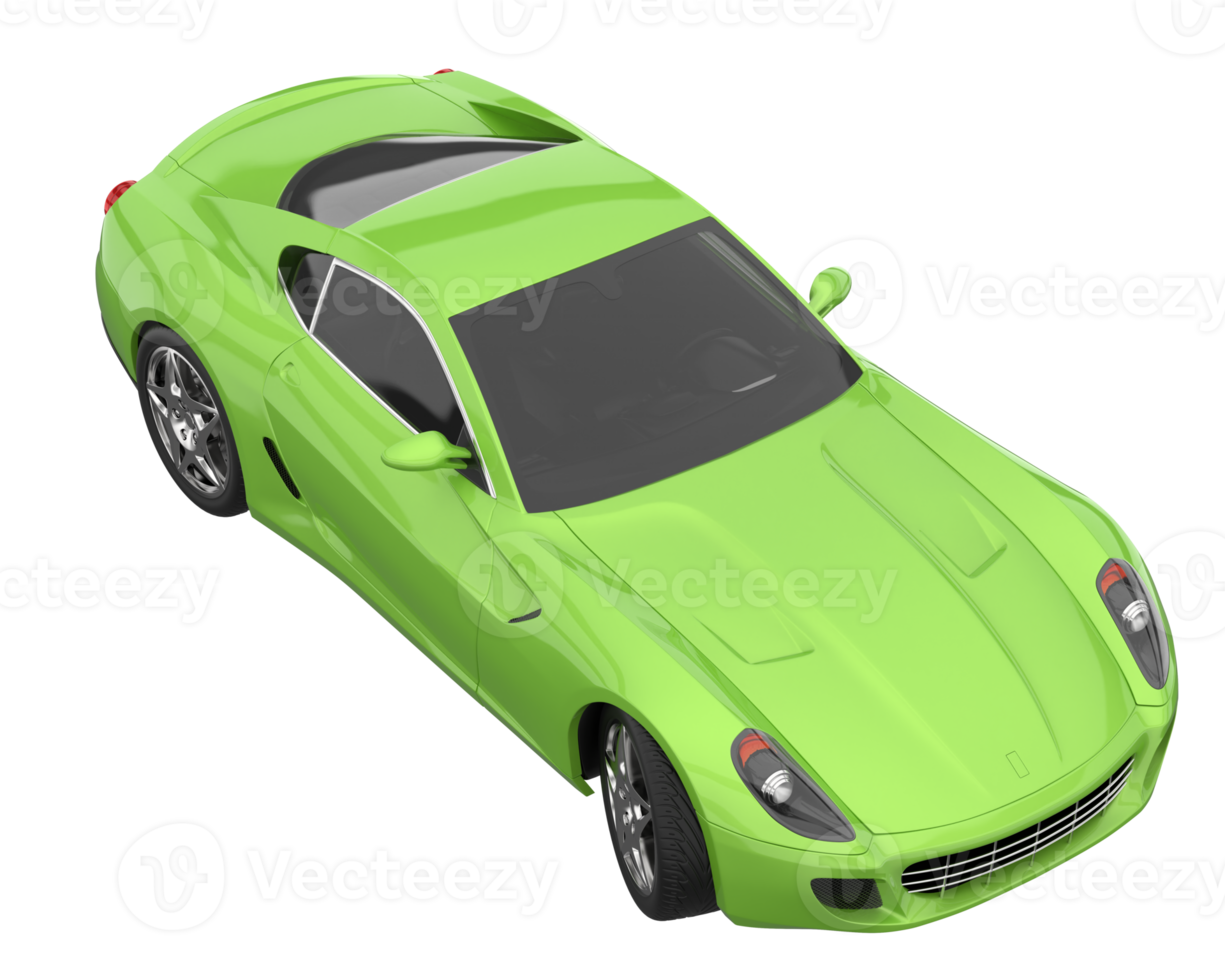 Sport car isolated on transparent background. 3d rendering - illustration png