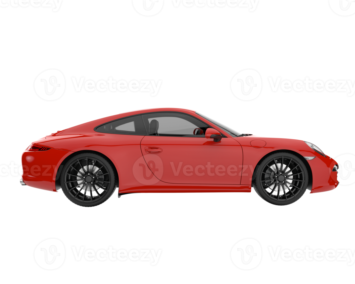 Sport car isolated on transparent background. 3d rendering - illustration png