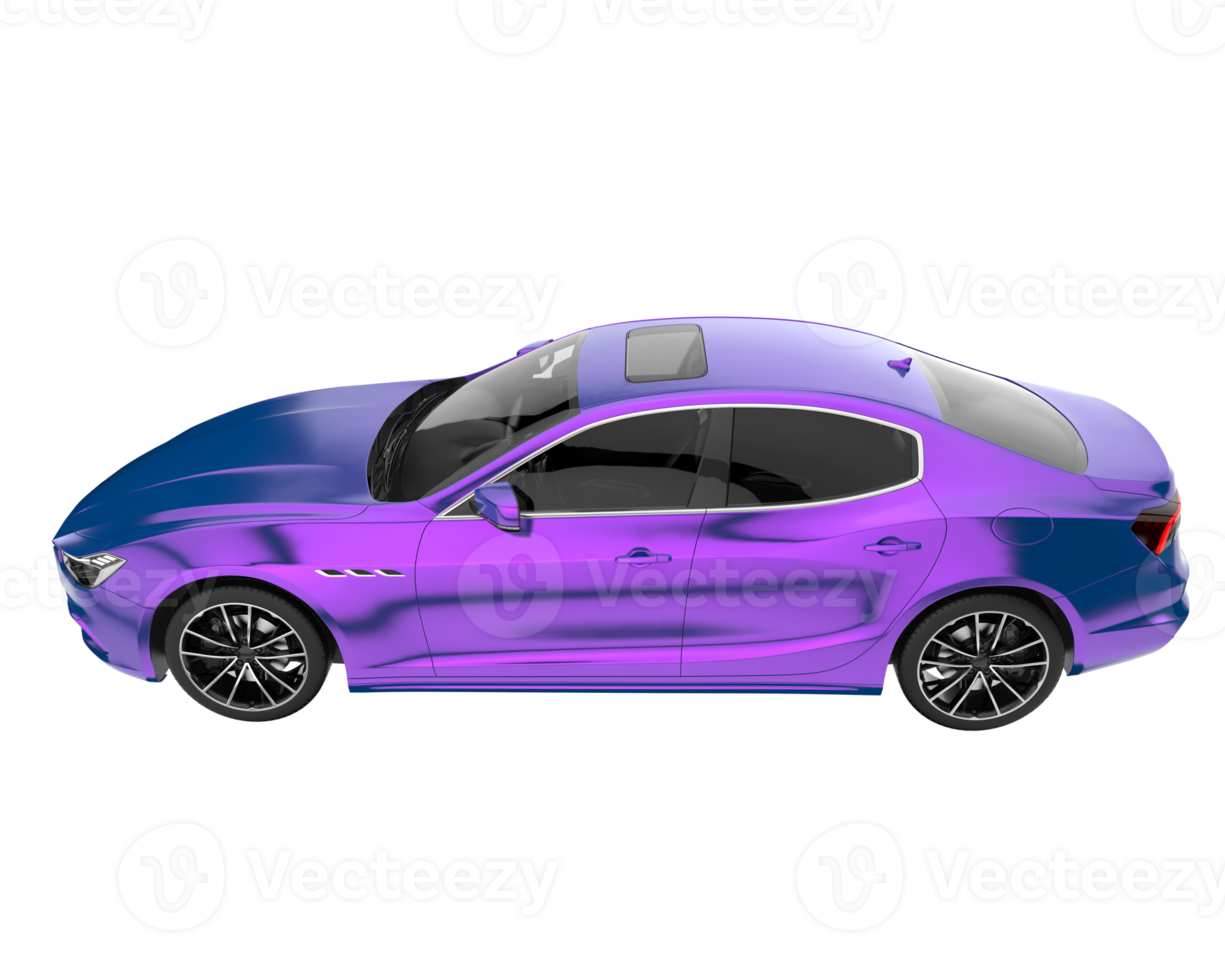 Sport car isolated on transparent background. 3d rendering - illustration png