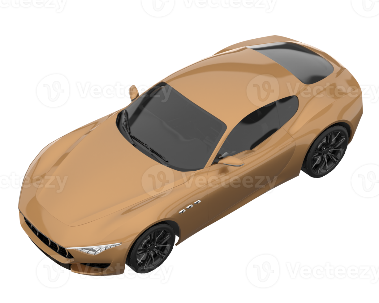 Sport car isolated on transparent background. 3d rendering - illustration png