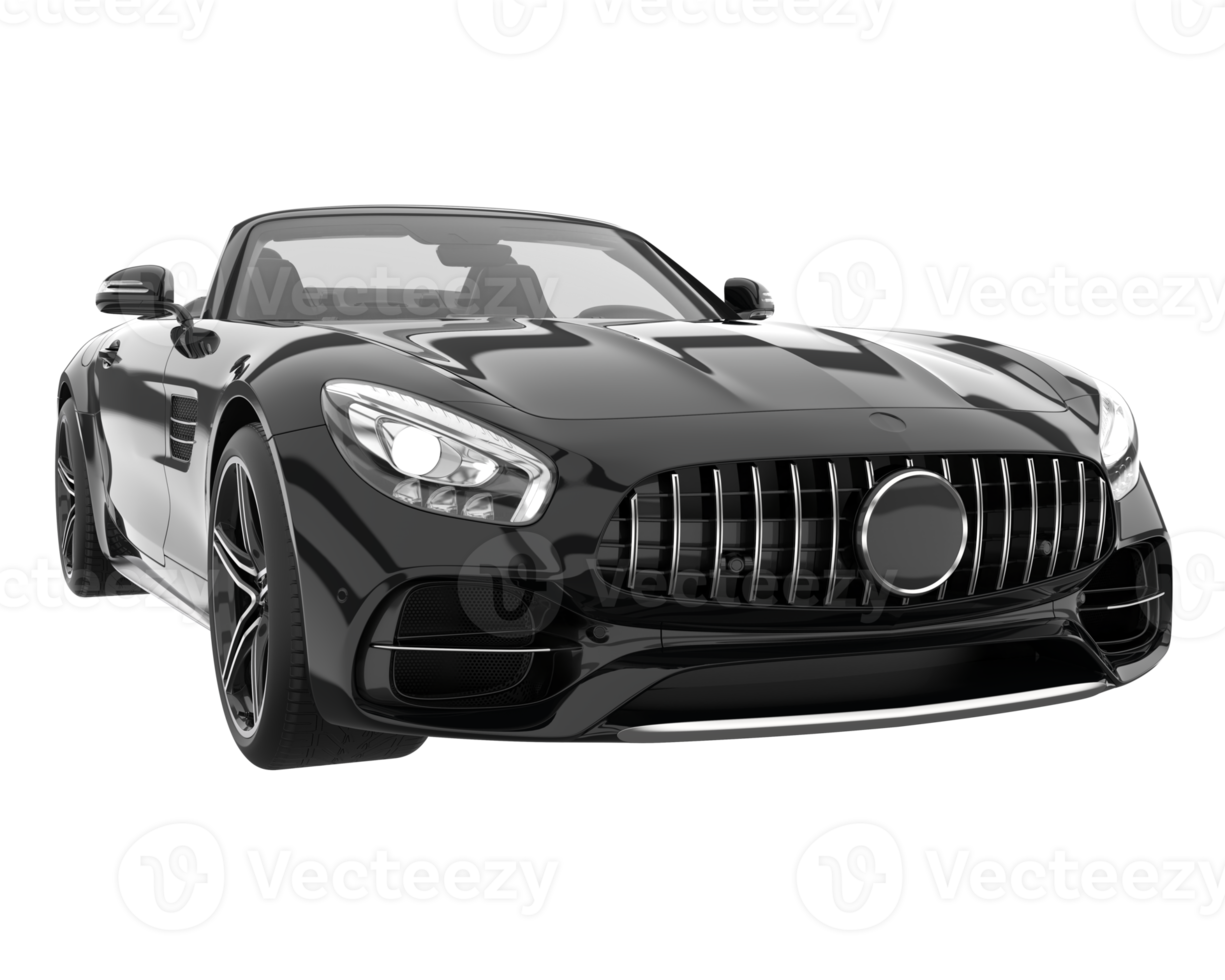 Sport car isolated on transparent background. 3d rendering - illustration png