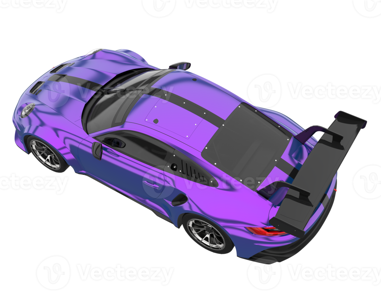 Sport car isolated on transparent background. 3d rendering - illustration png