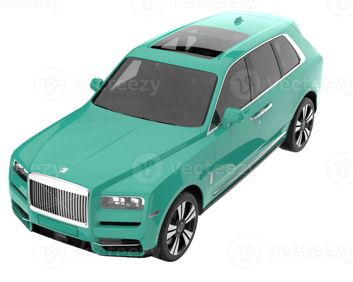 Realistic SUV isolated on transparent background. 3d rendering - illustration png