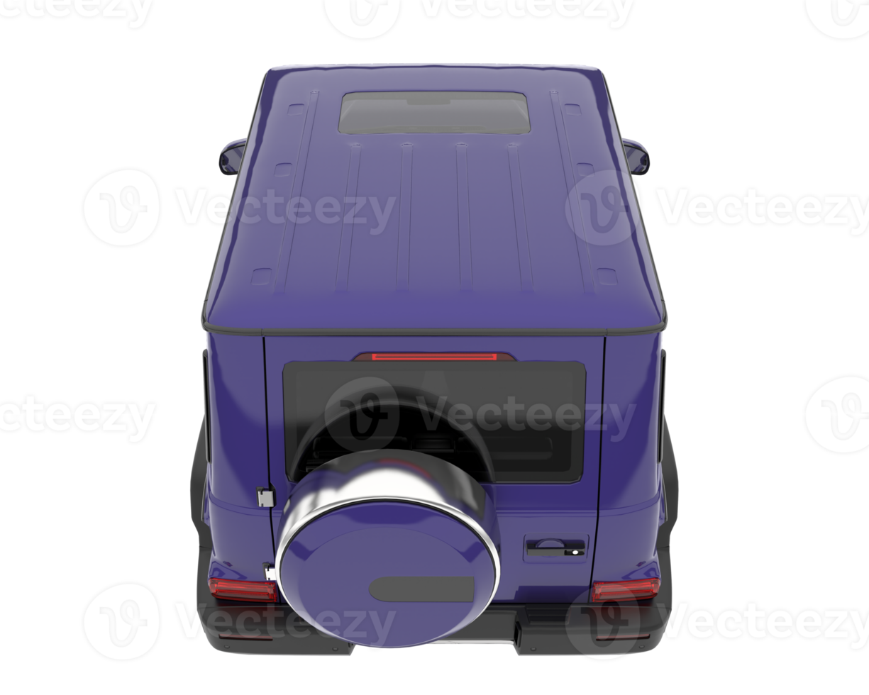 Realistic SUV isolated on transparent background. 3d rendering - illustration png