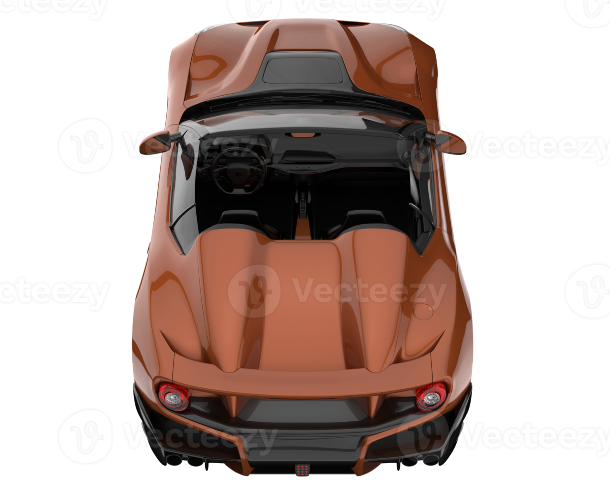 Sport car isolated on transparent background. 3d rendering - illustration png