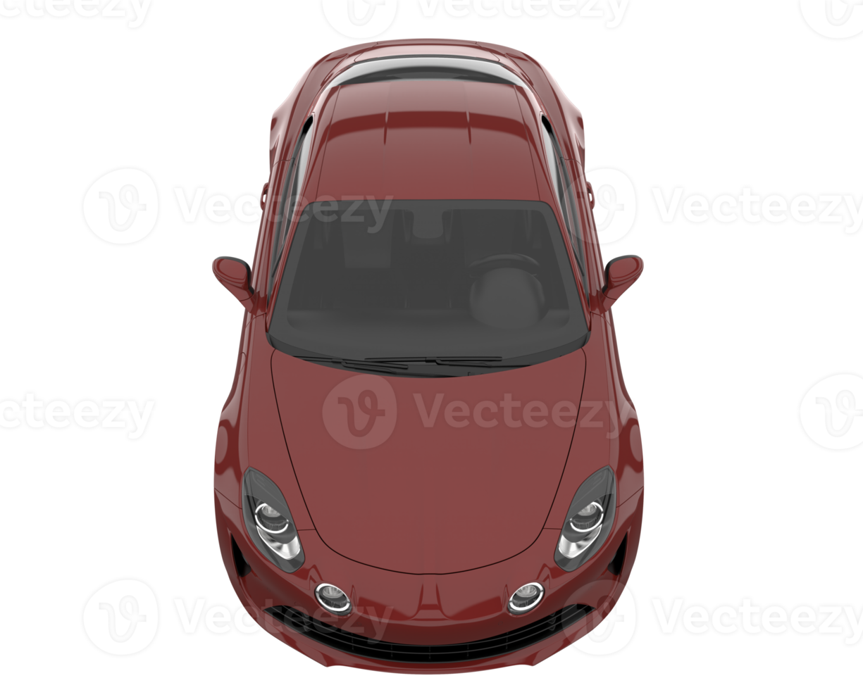 voiture de sport isolée sur fond transparent. rendu 3d - illustration png