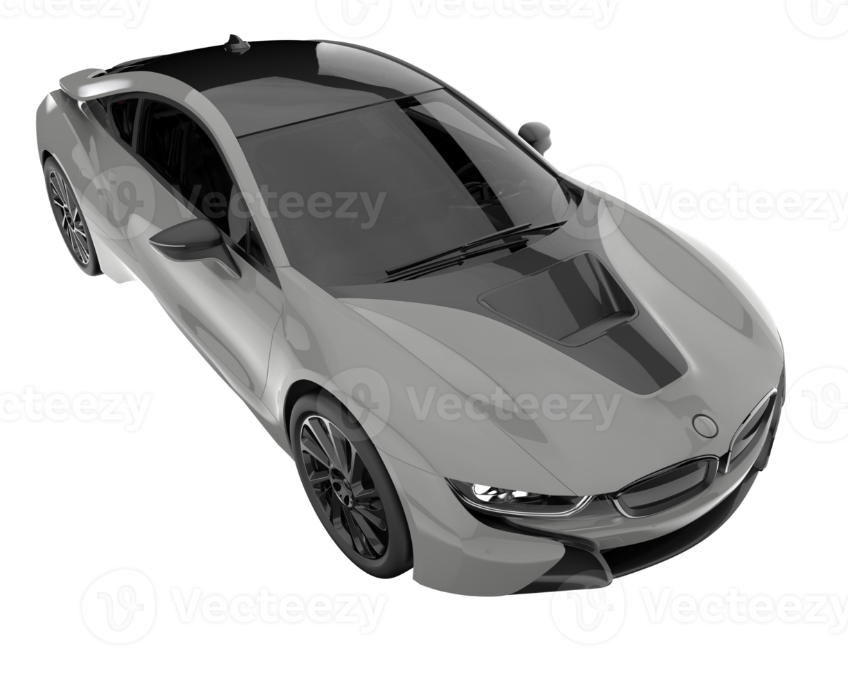 Sport car isolated on transparent background. 3d rendering - illustration png