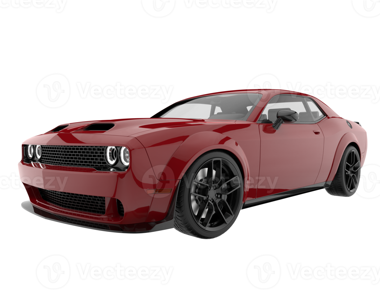 Sport car isolated on transparent background. 3d rendering - illustration png