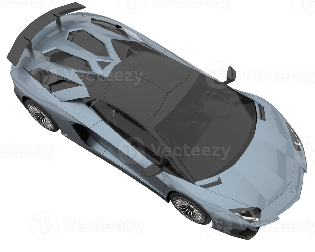 Sport car isolated on transparent background. 3d rendering - illustration png