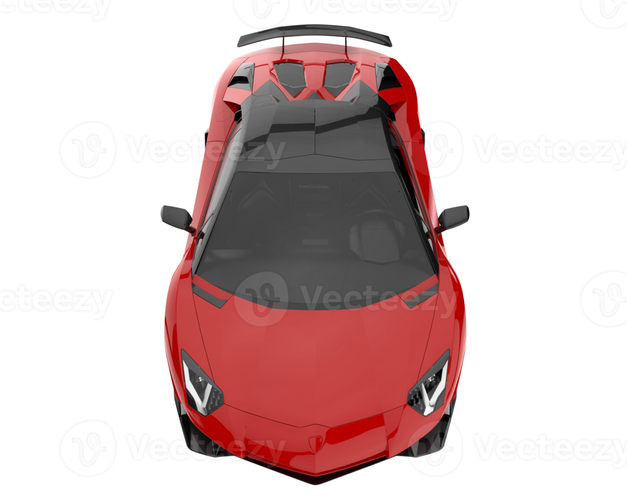 Sport car isolated on transparent background. 3d rendering - illustration png