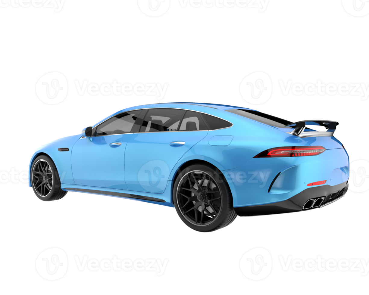 Sport car isolated on transparent background. 3d rendering - illustration png