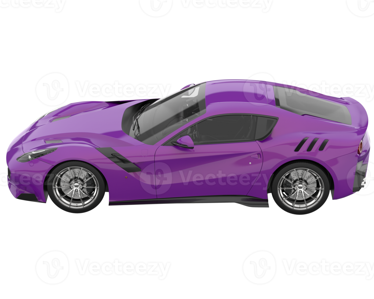 Sport car isolated on transparent background. 3d rendering - illustration png