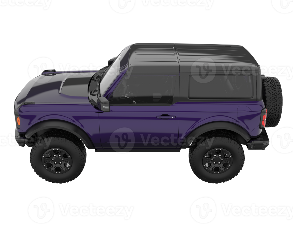 Realistic SUV isolated on transparent background. 3d rendering - illustration png