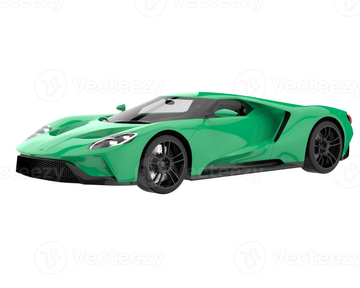 Sport car isolated on transparent background. 3d rendering - illustration png