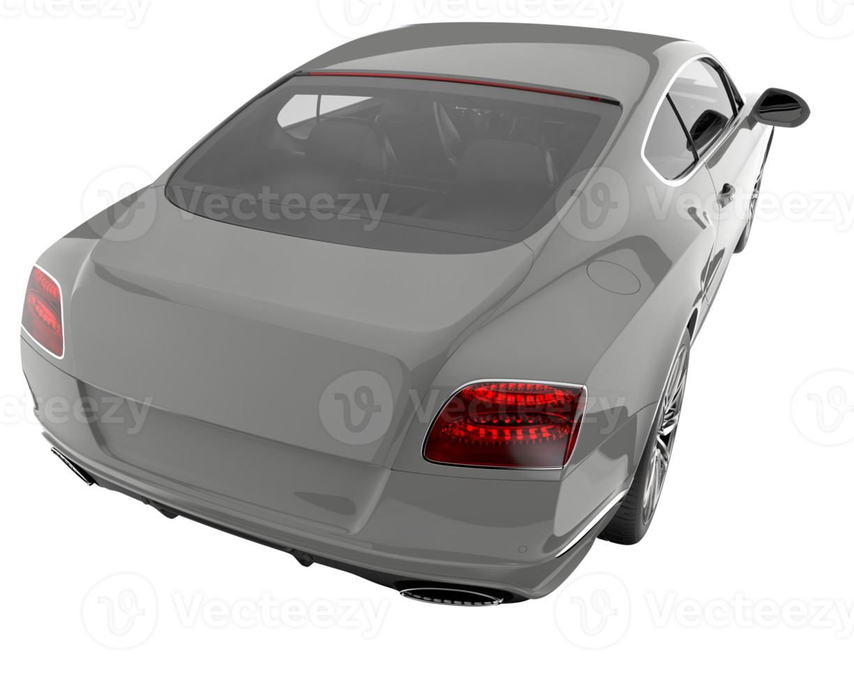 Sport car isolated on transparent background. 3d rendering - illustration png