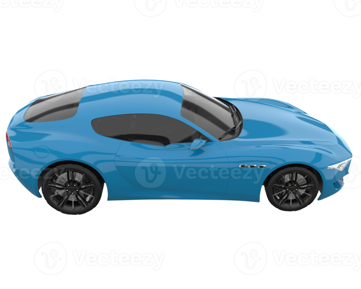 Sport car isolated on transparent background. 3d rendering - illustration png