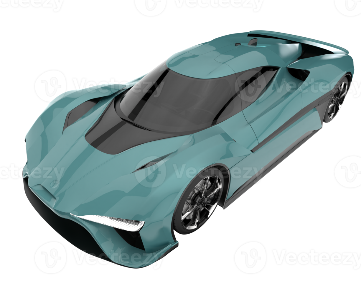 Sport car isolated on transparent background. 3d rendering - illustration png