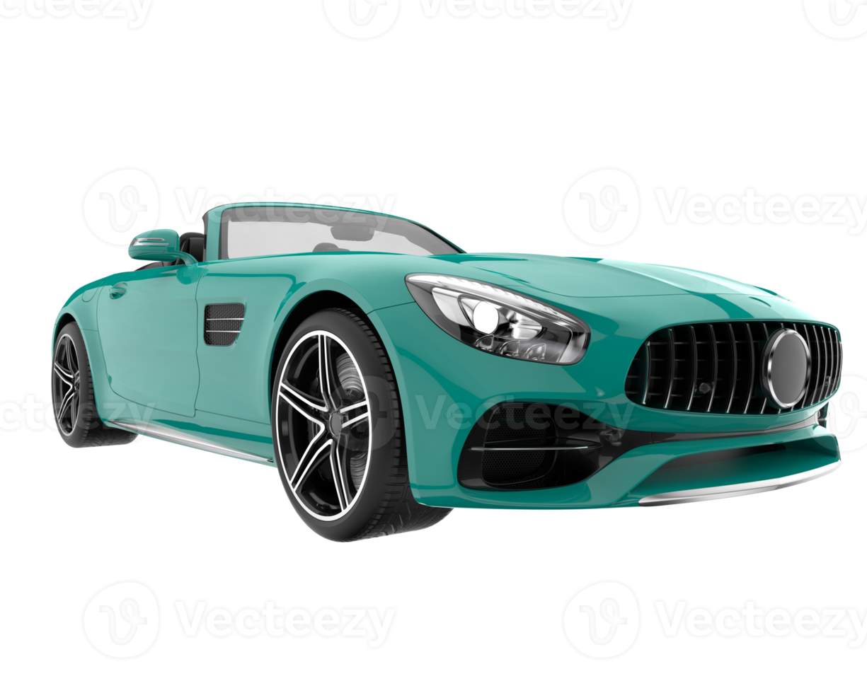 Sport car isolated on transparent background. 3d rendering - illustration png